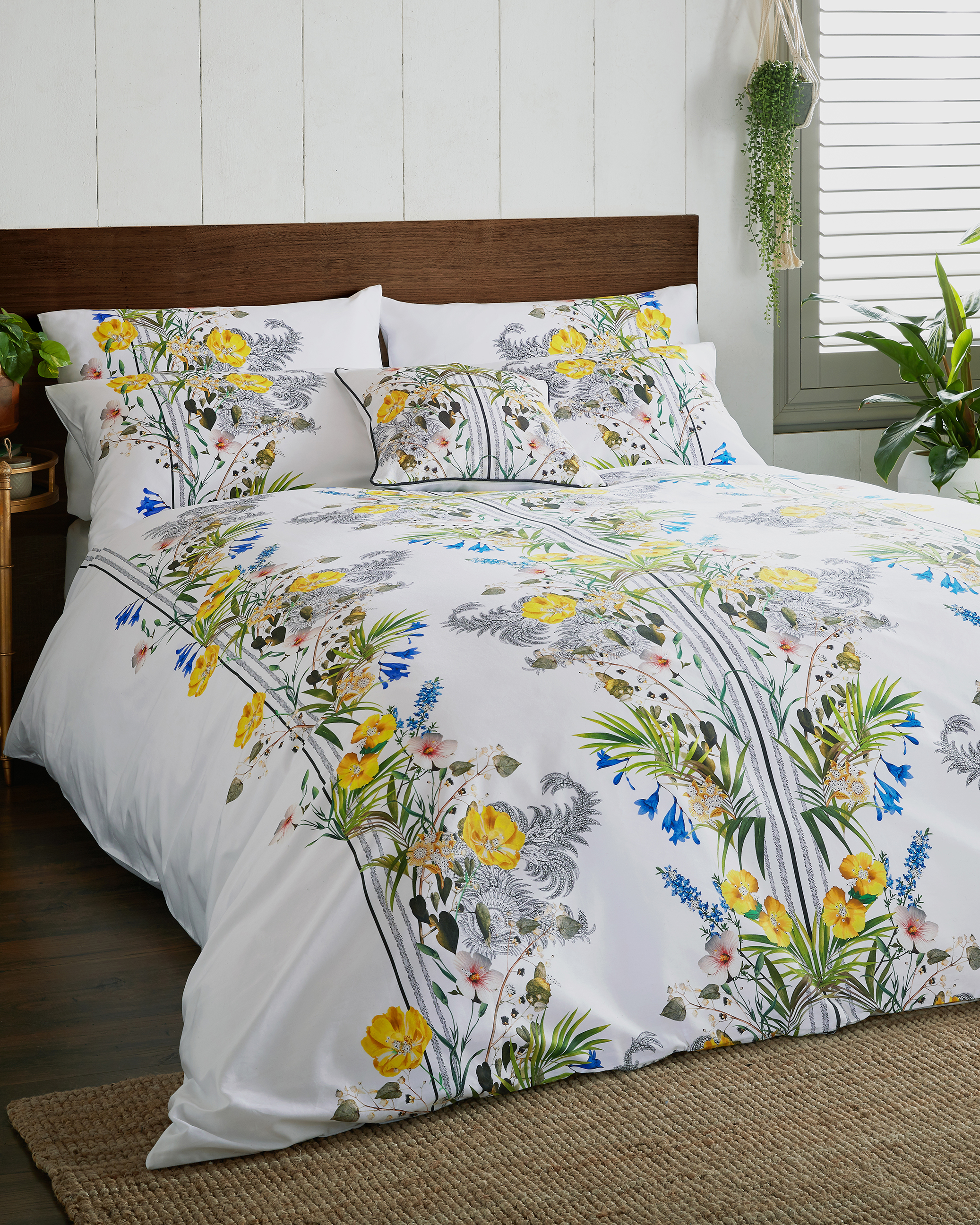 Royal Palm King Size Duvet Cover White Bed Linen Ted Baker Row