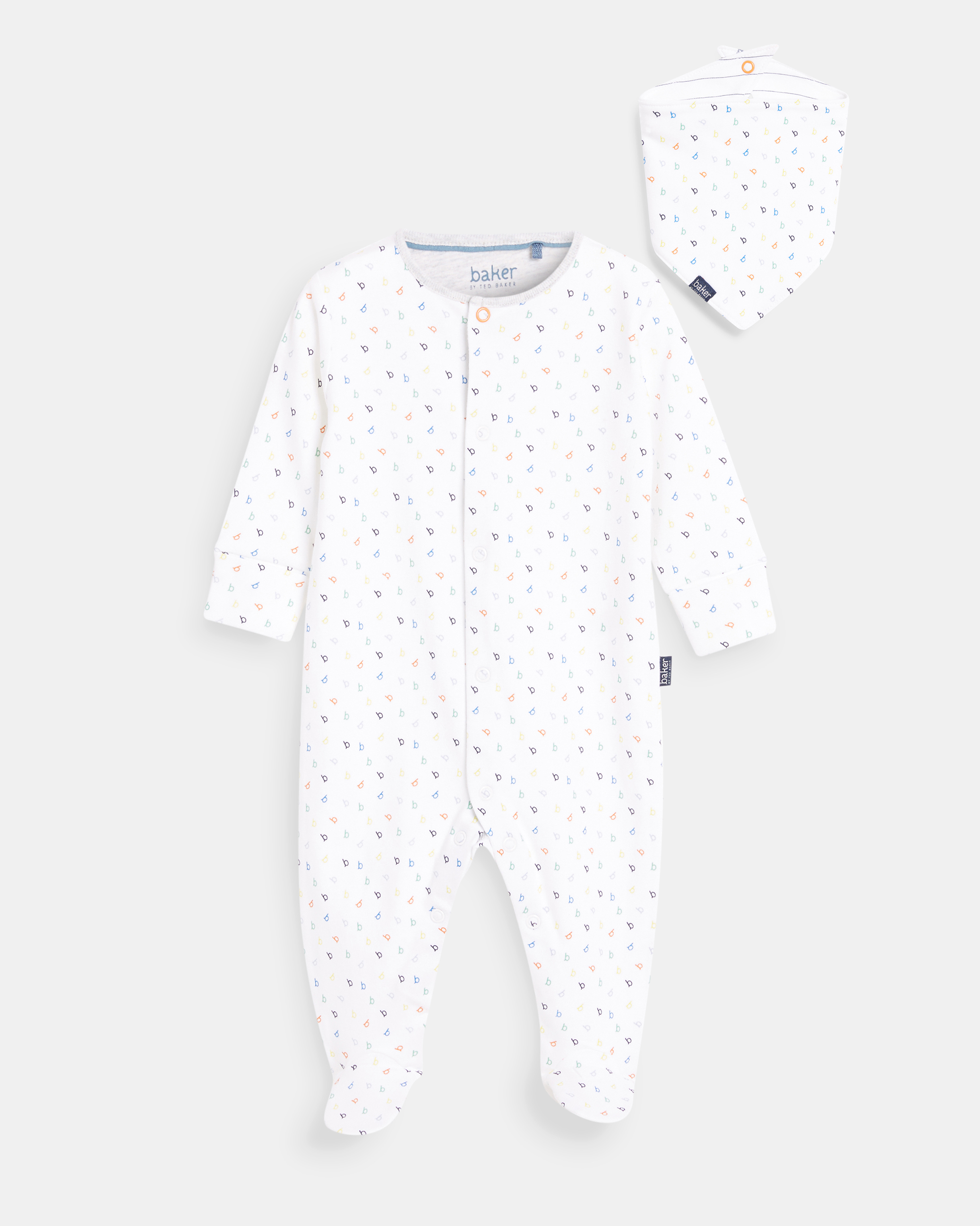 ted baker letter sleepsuit