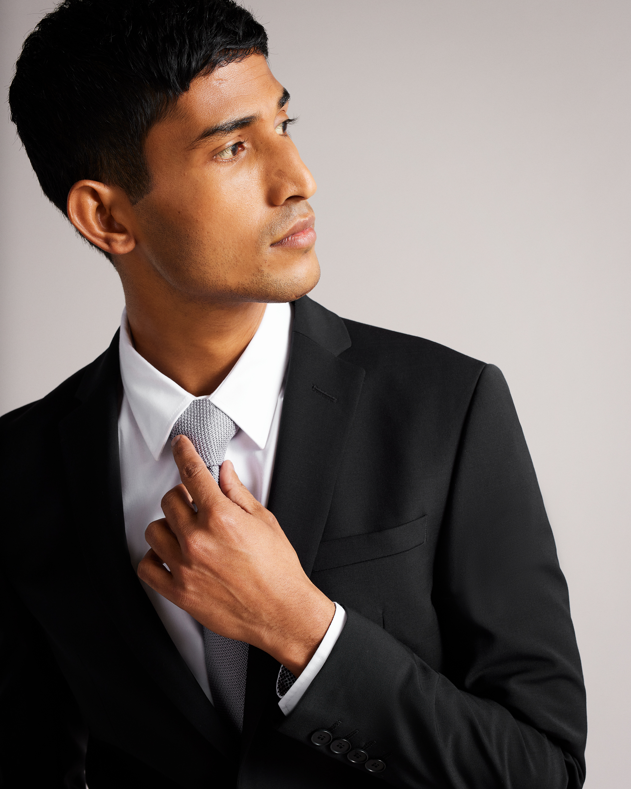 streepje inhoud is er Slim fit plain suit jacket - Black | Suits | Ted Baker ROW