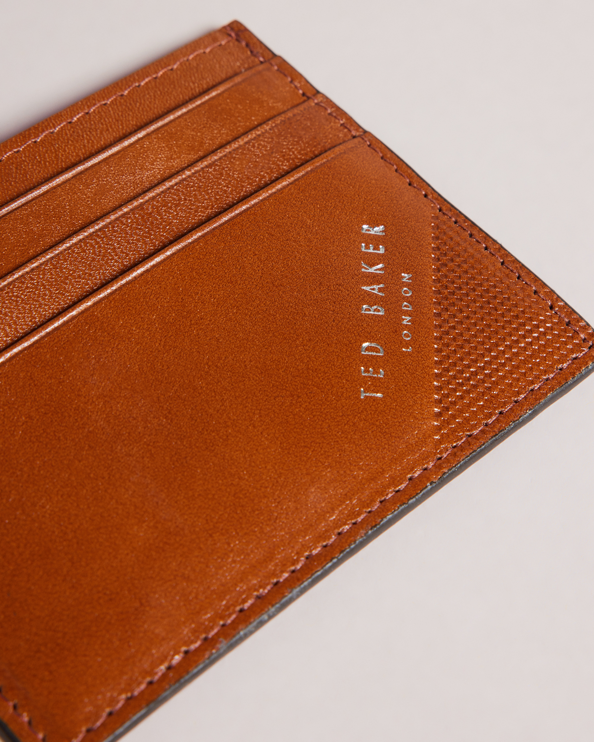Buy Ted Baker Men Navy Leather Bifold Wallet Online - 813050