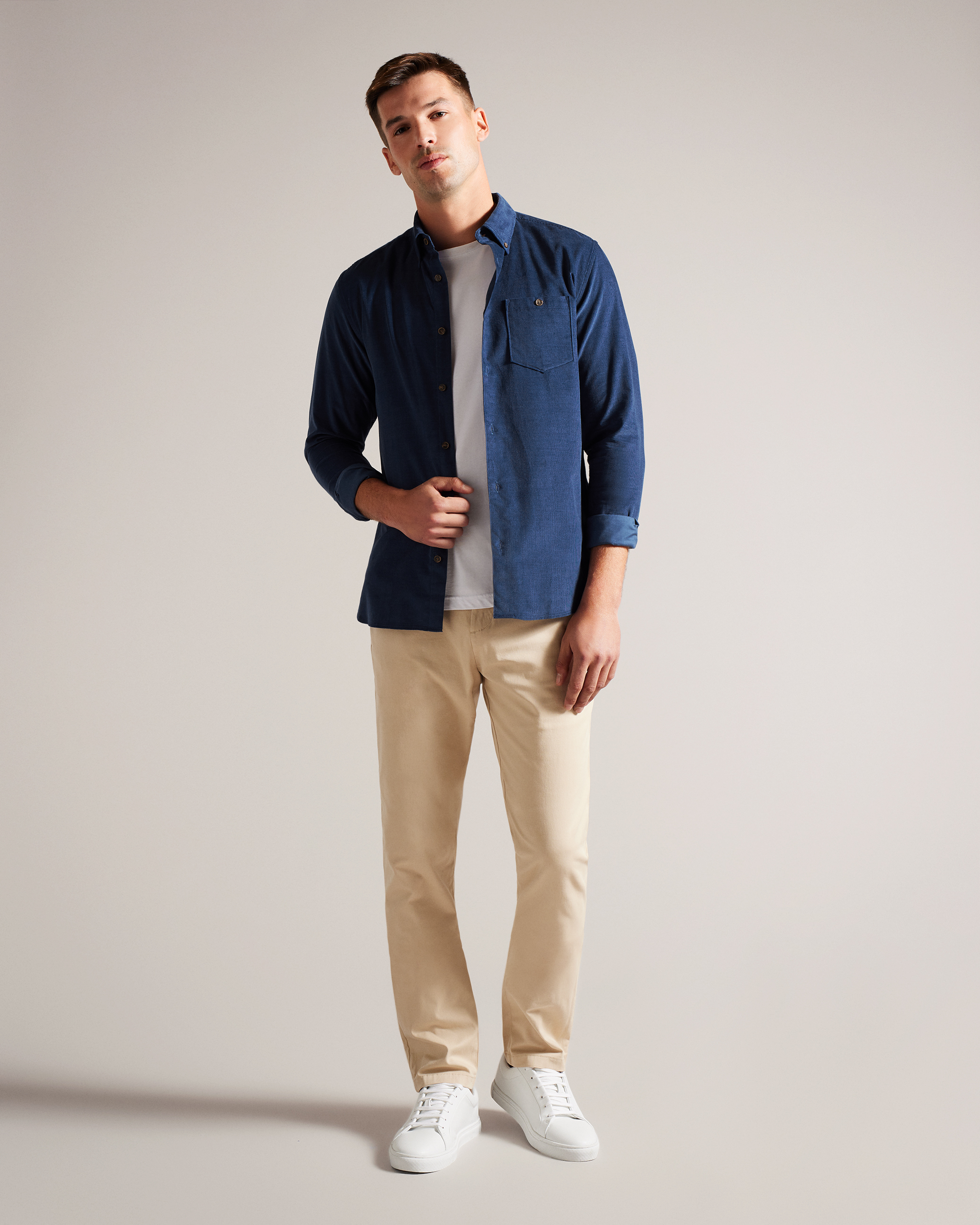 LECCO - MID-BLUE | Long Sleeved Shirts | Ted Baker ROW