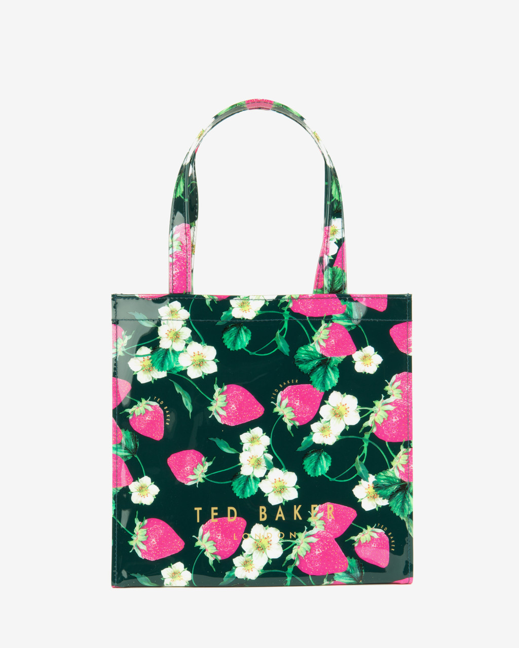 klauw Oneerlijk letterlijk Small strawberry print shopper bag - Navy | Bags | Ted Baker
