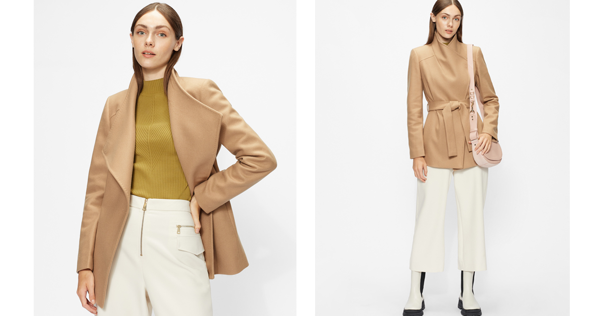 ted baker rytaa coat camel