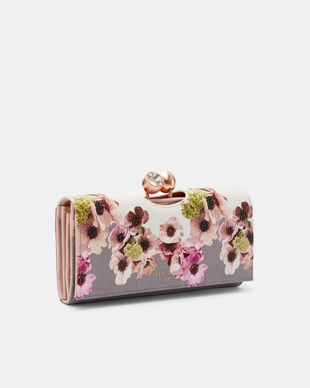 Ted Baker Clarita Floral Print Leather Matinee Purse, Pink/Multi, Compare