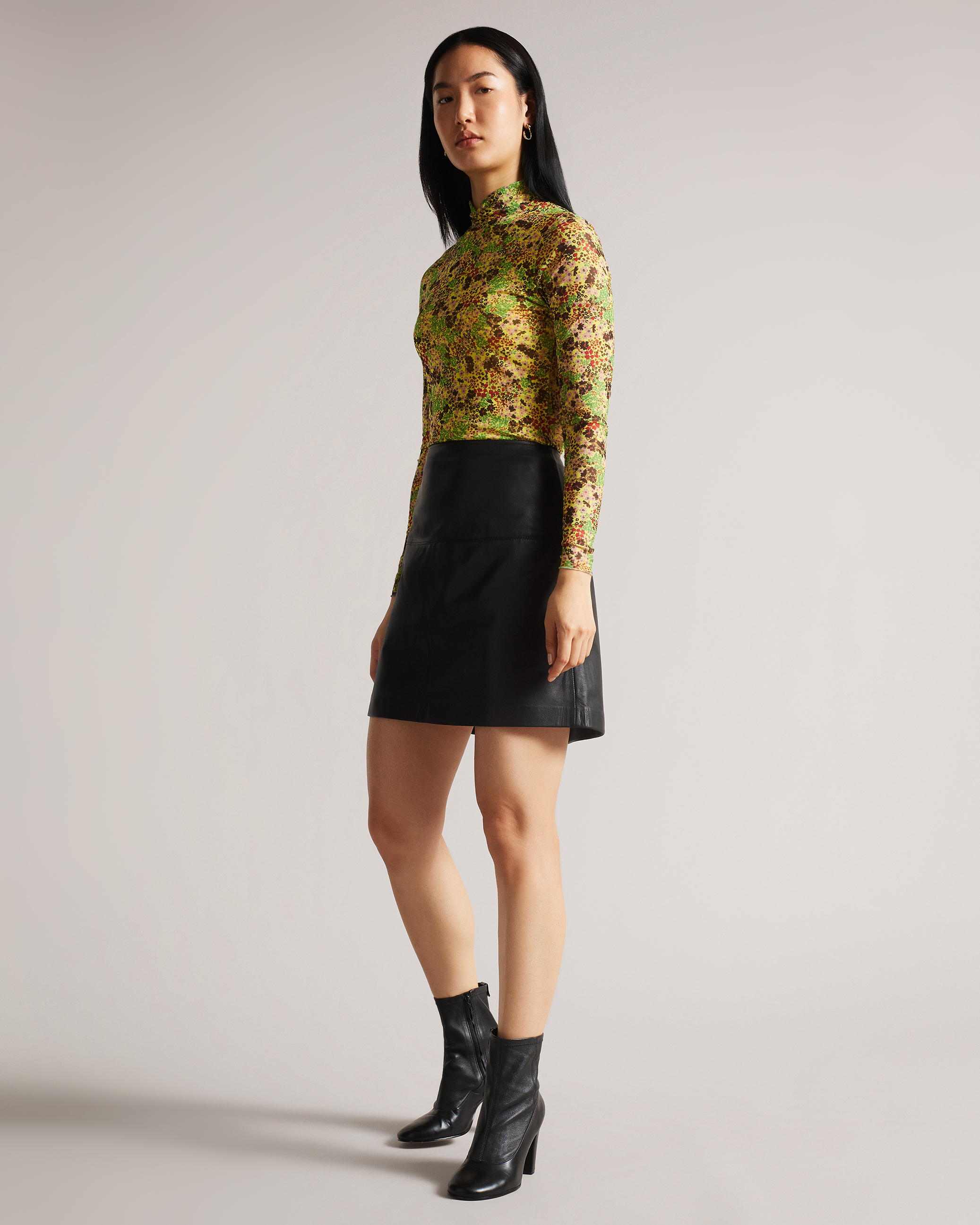 Buy Ted Baker Valiat A-Line Leather Mini Skirt from the Next UK online shop