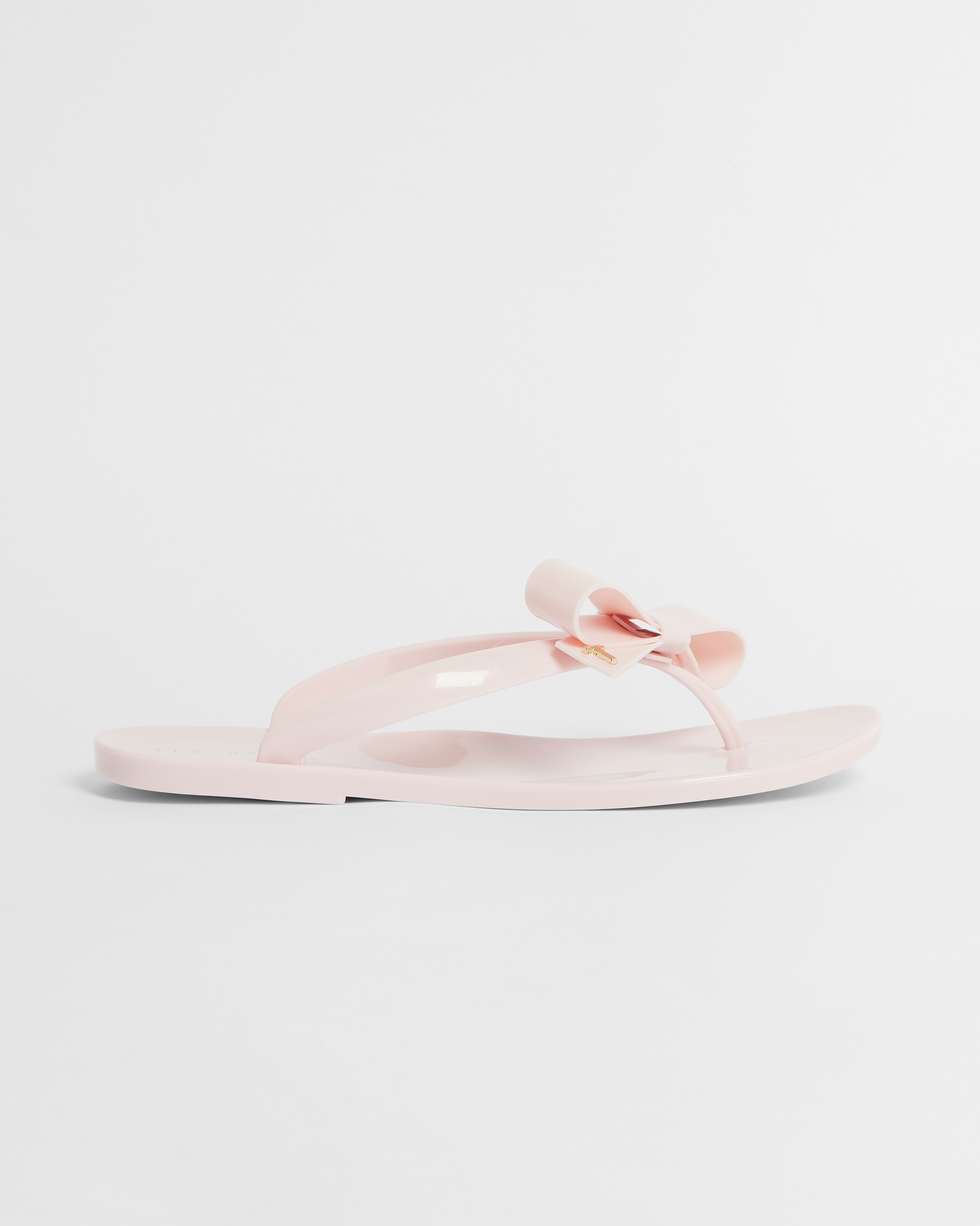 Bow detail jelly flip flop - Pink 