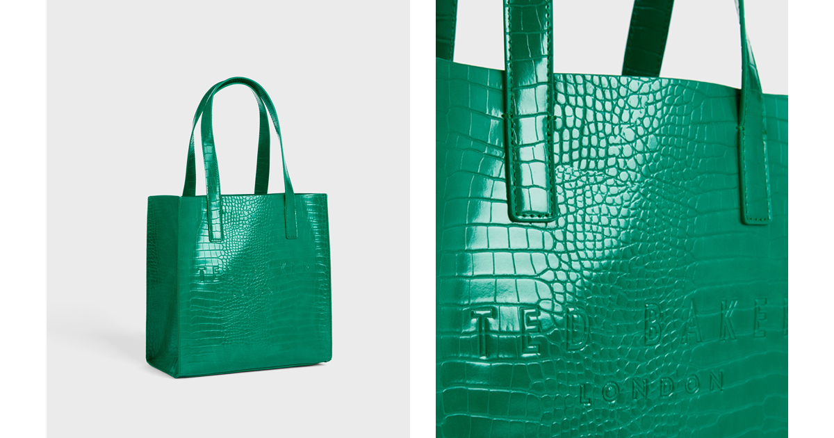 Croc Detail Small Icon - EMERALD | Bags | Ted Baker