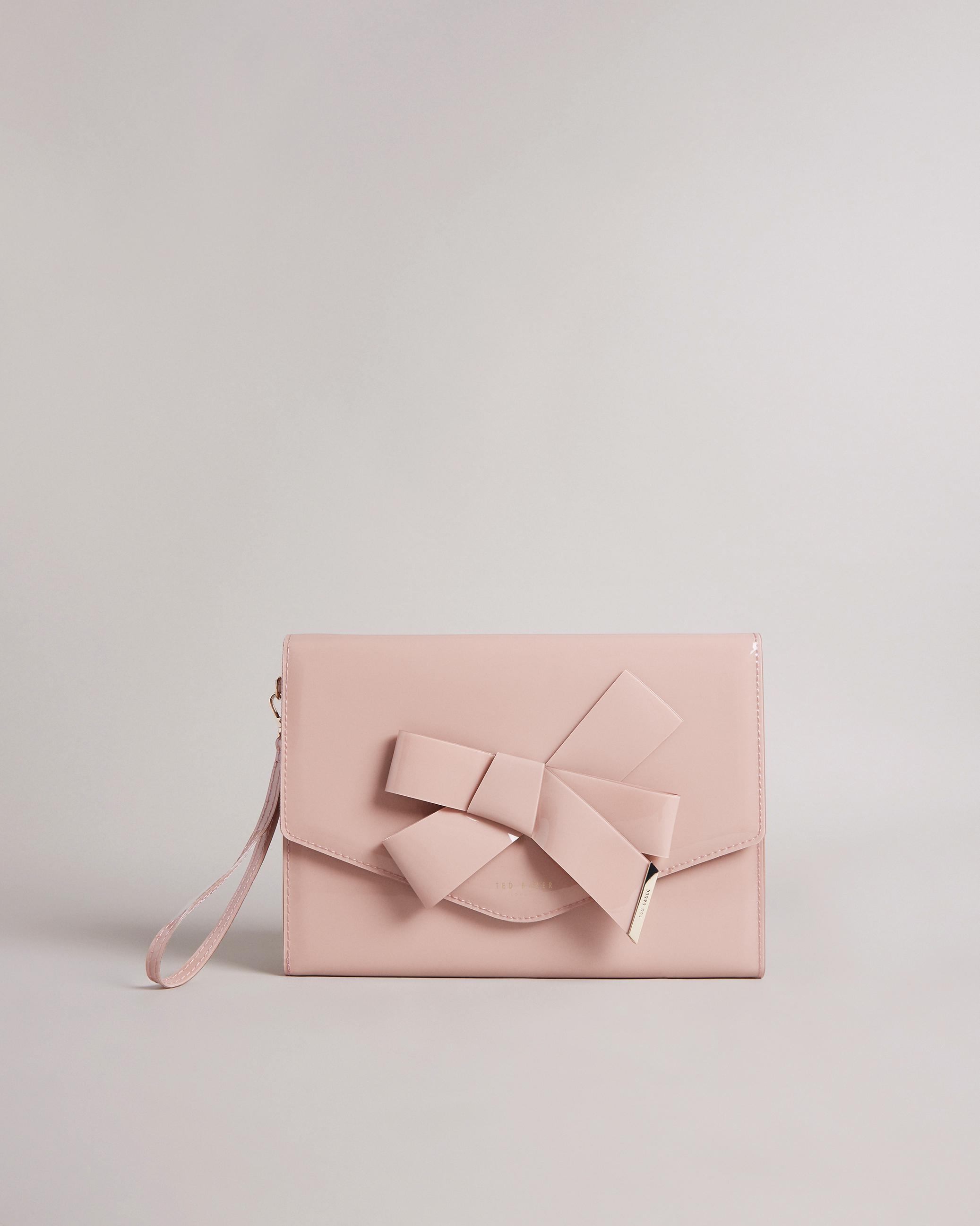 Leather clutch bag Ted Baker Pink in Leather - 33977473