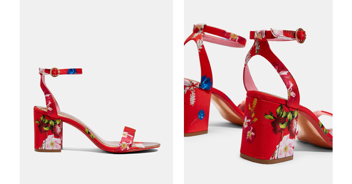 ted baker red sandals