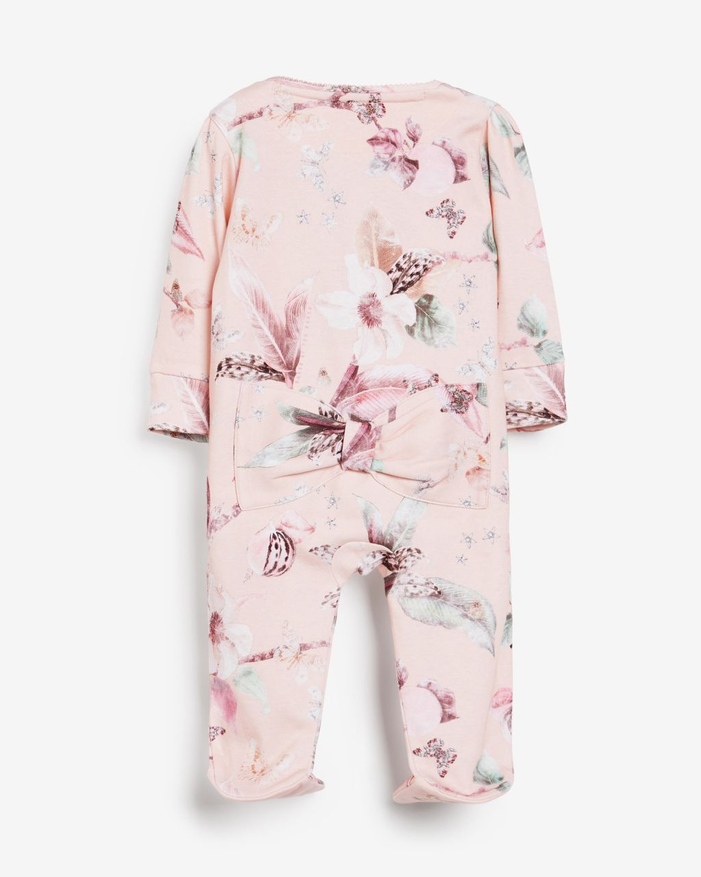 Pyjama Grenouillère Imprimé Fleurs Avec Bandeau