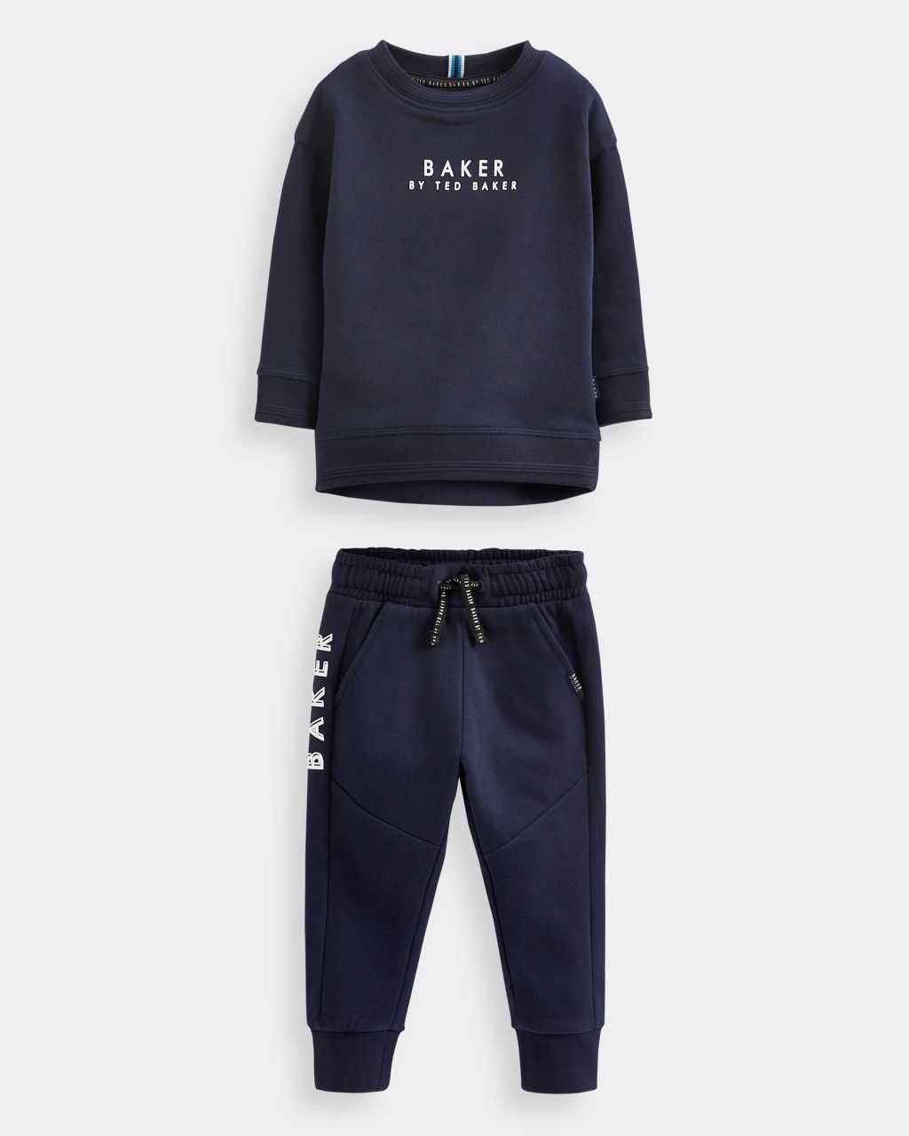 Boys' Jumper And Joggers Set In Blue, Apleser, Cotton