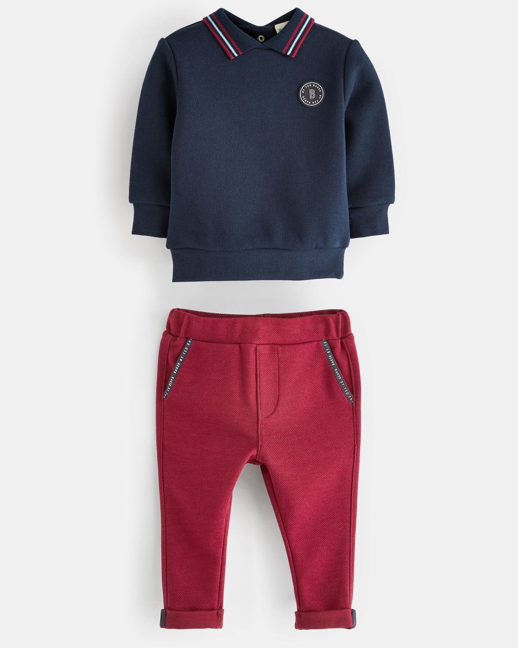 Ted Baker Boys' Collared Jumper And Trousers Set in Blue, Andru product