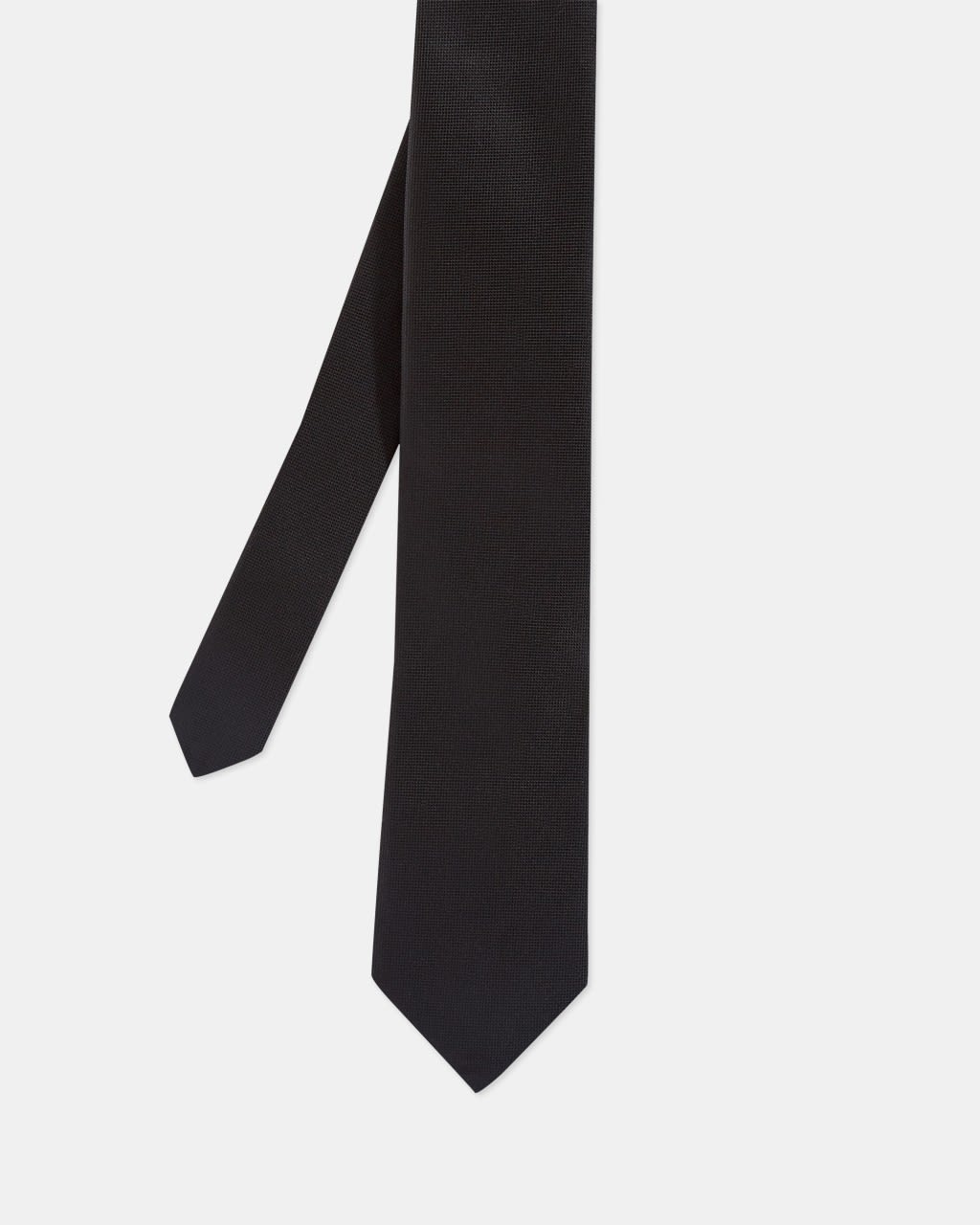 Ted Baker Men's Plain Silk Tie in Black, Amaze