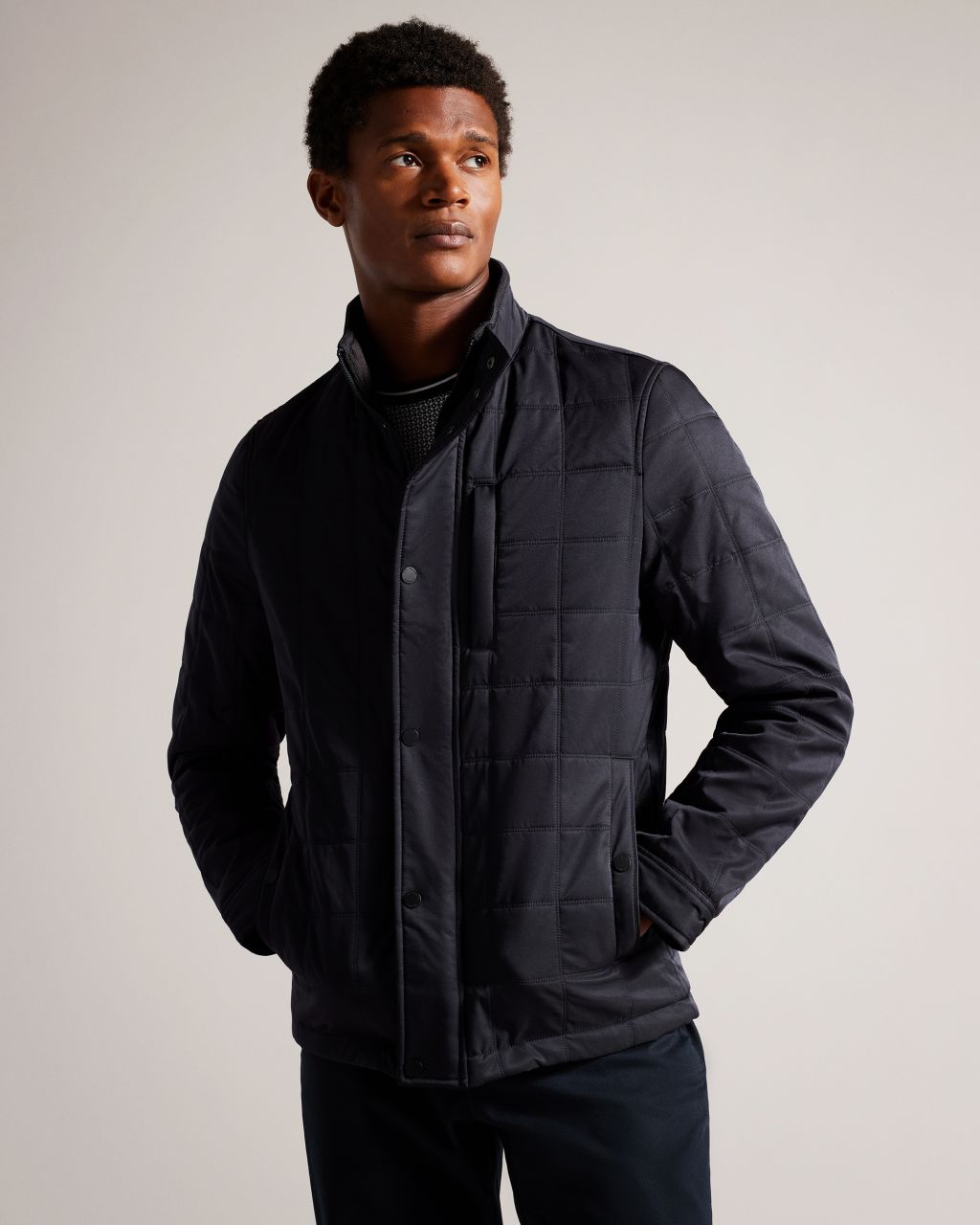 Men's Quilted Jacket in Navy, Humber product
