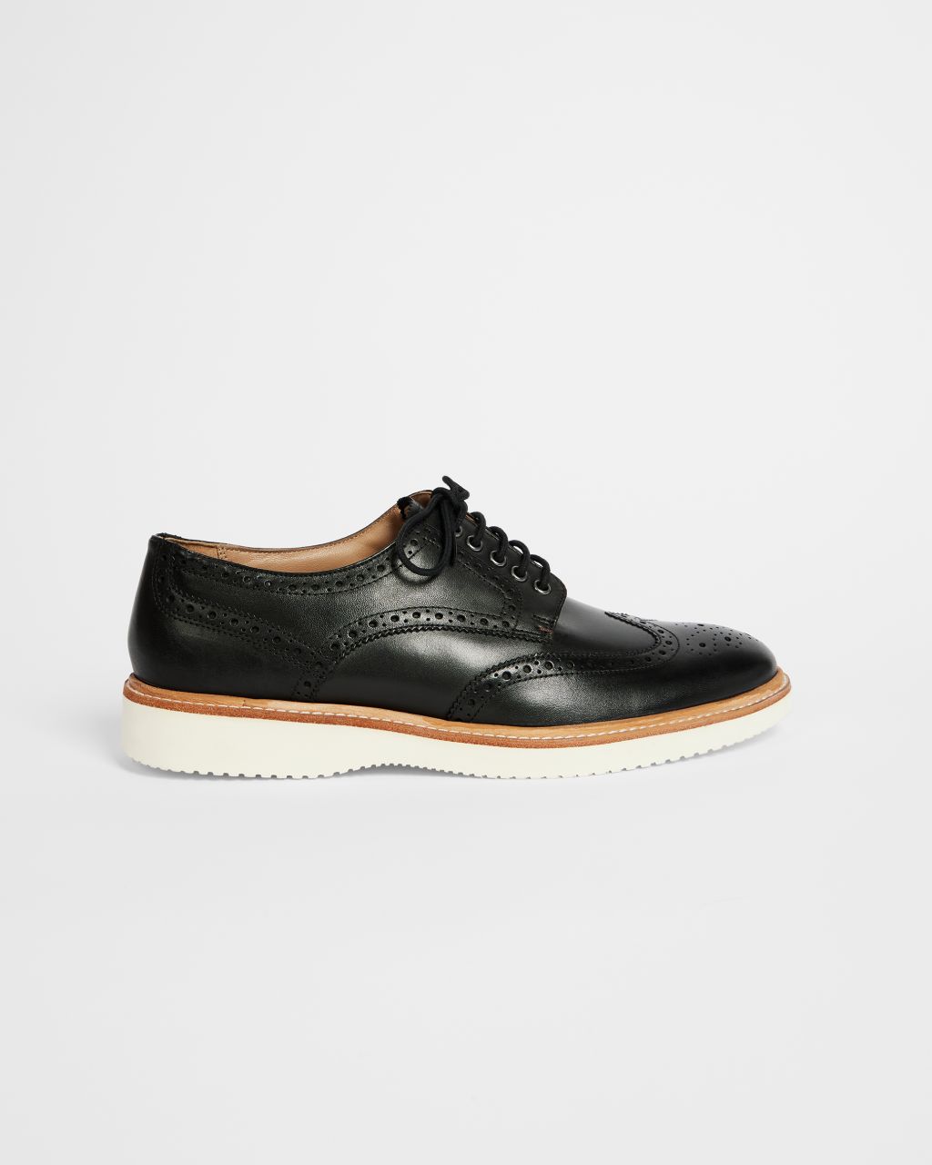 Ted Baker Men's Hybrid Brogue Shoe in Black, Edlinn, Leather