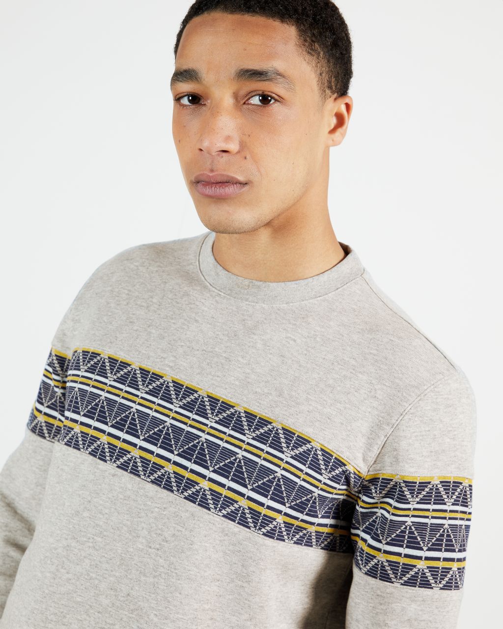 Sweatshirt Motif Géométrique