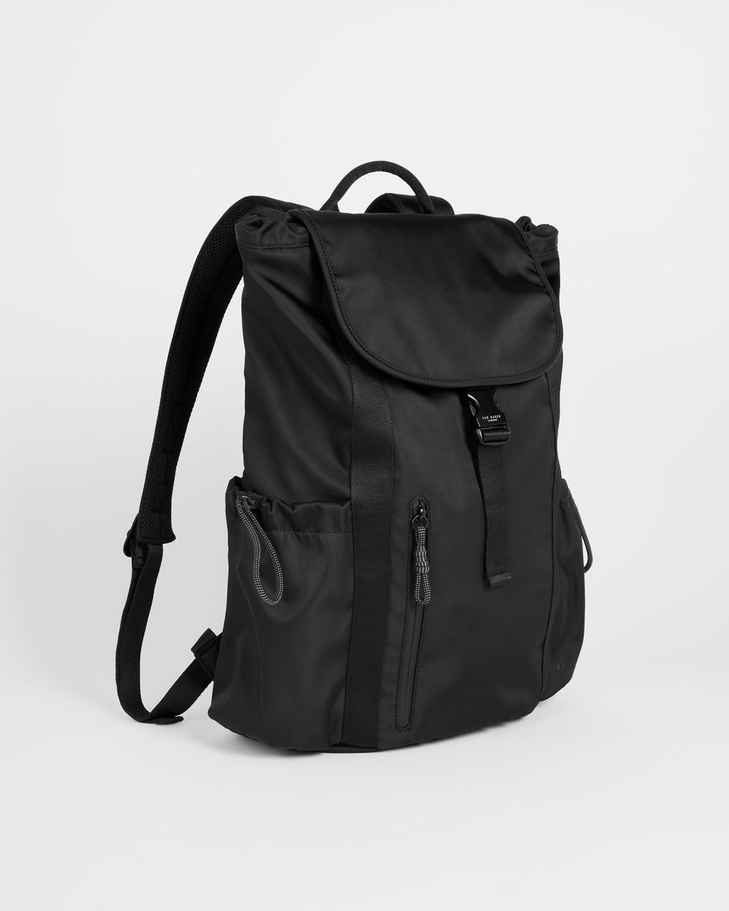 Men's Satin Nylon Backpack in Black, Snowd product