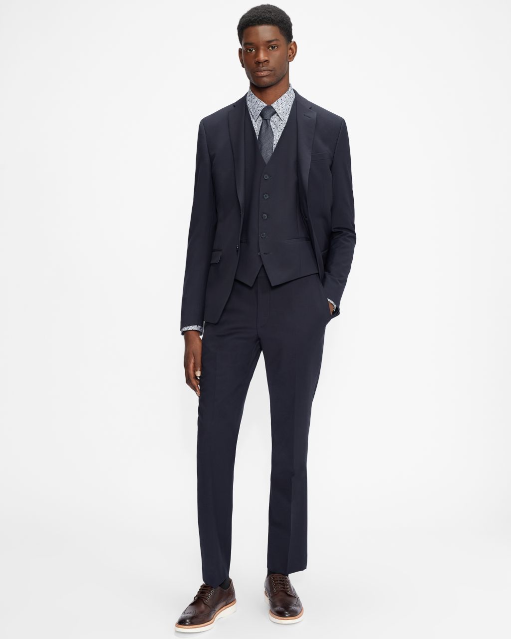 Slim Fit Plain Suit Waistcoat