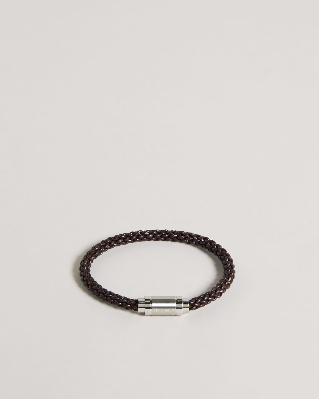 Ted Baker Men's Leather Woven Bracelet in Brown-Chocolate, Duran