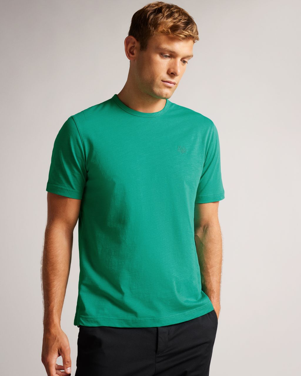 Ted Baker Men's Short Sleeve T Shirt In Green, Linver