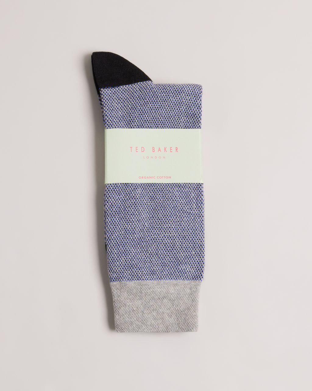 Men's Semi Plain Socks in Gray, Tedtext