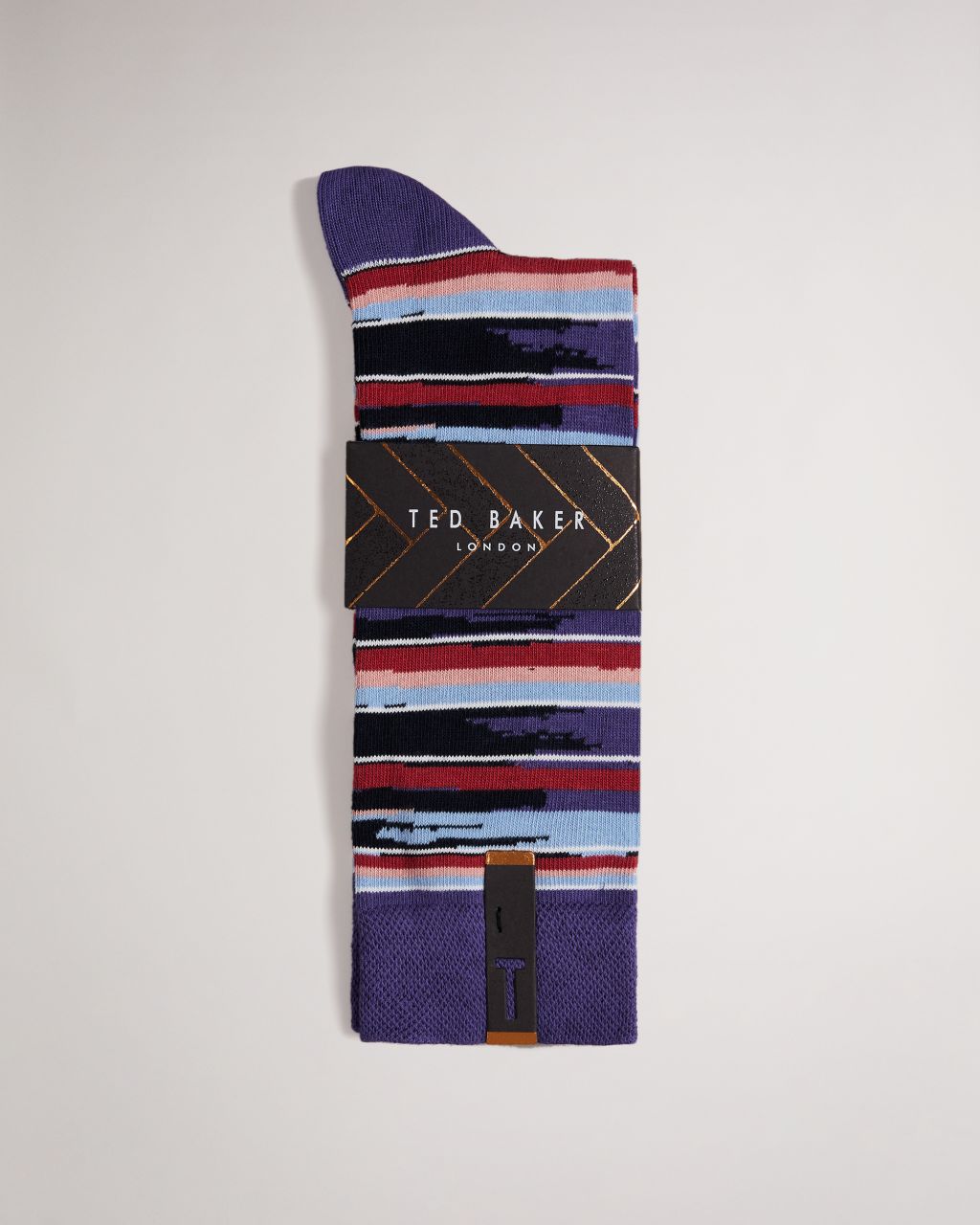 Ted Baker Men's Striped Socks in Blue, Stryped