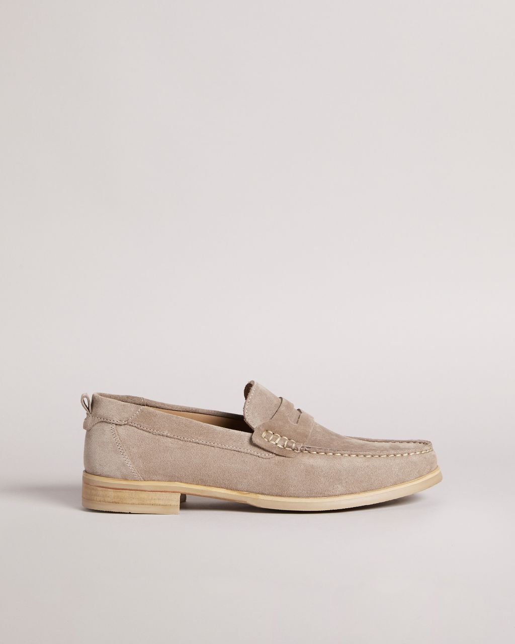 Ted Baker Men's Suede Moccasin Shoes in Brown, Alfey, Leather