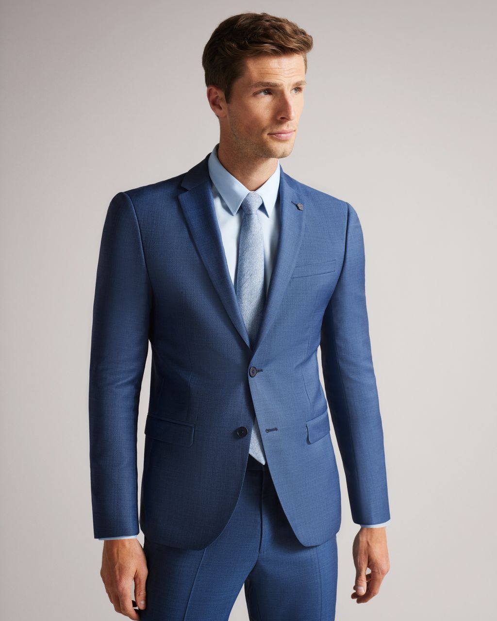 Slim Light Blue Suit Jacket