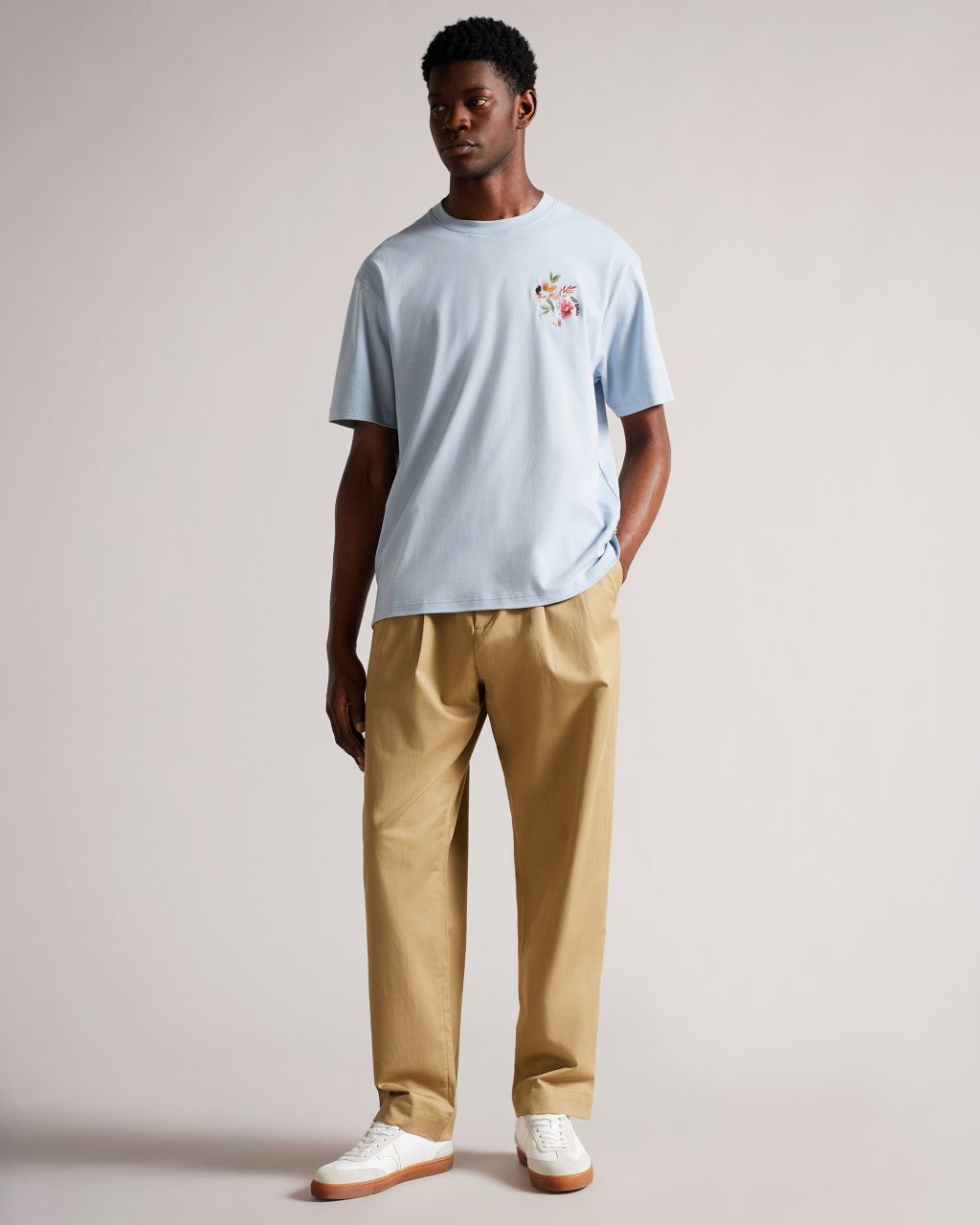 Casual Trousers With Buckle Detail