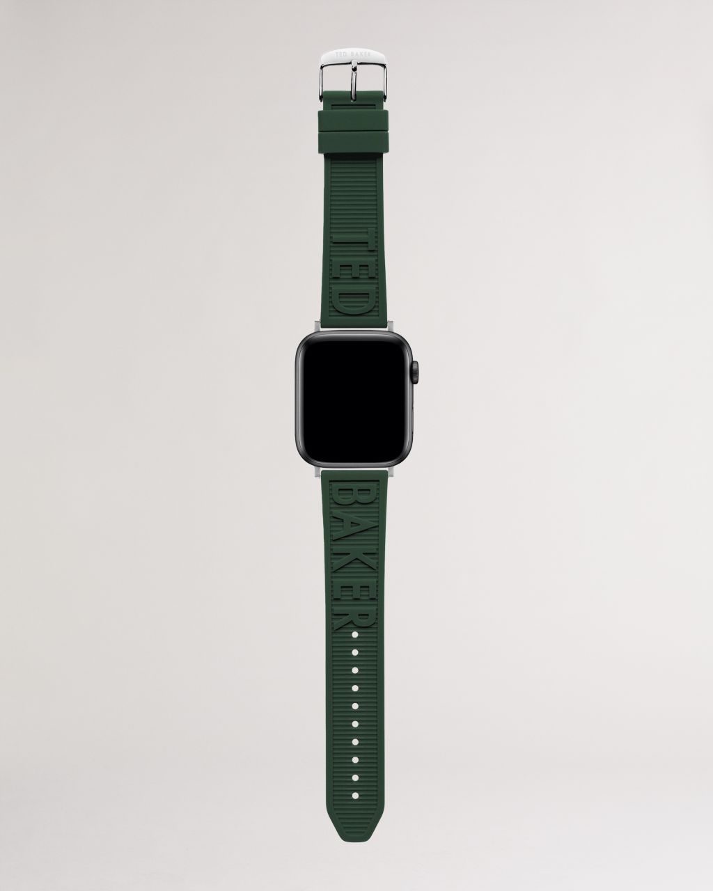 Ted Baker Men's Silicone Logo Apple Watch Strap in Green, Hyrogn