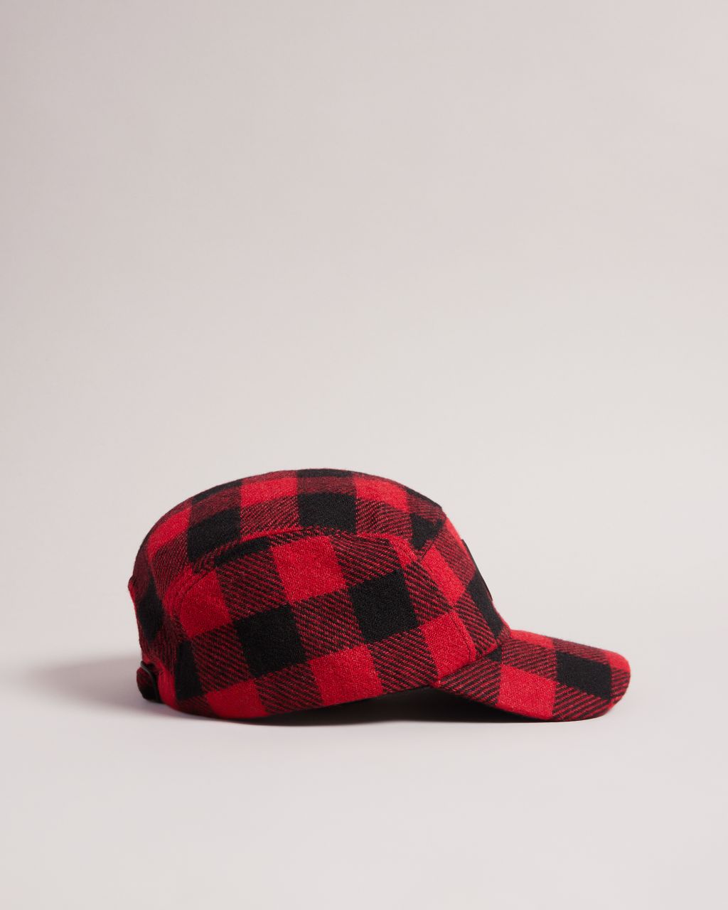 Ted Baker Men's Check Cap in Red, Pettio, Wool