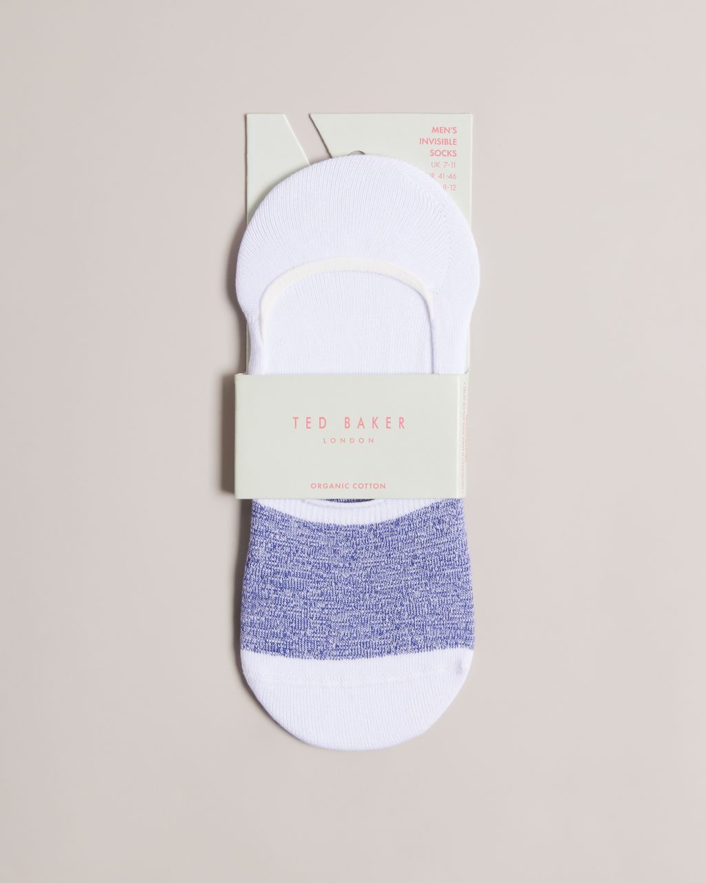 Men's Invisible Socks in White, Nosock product