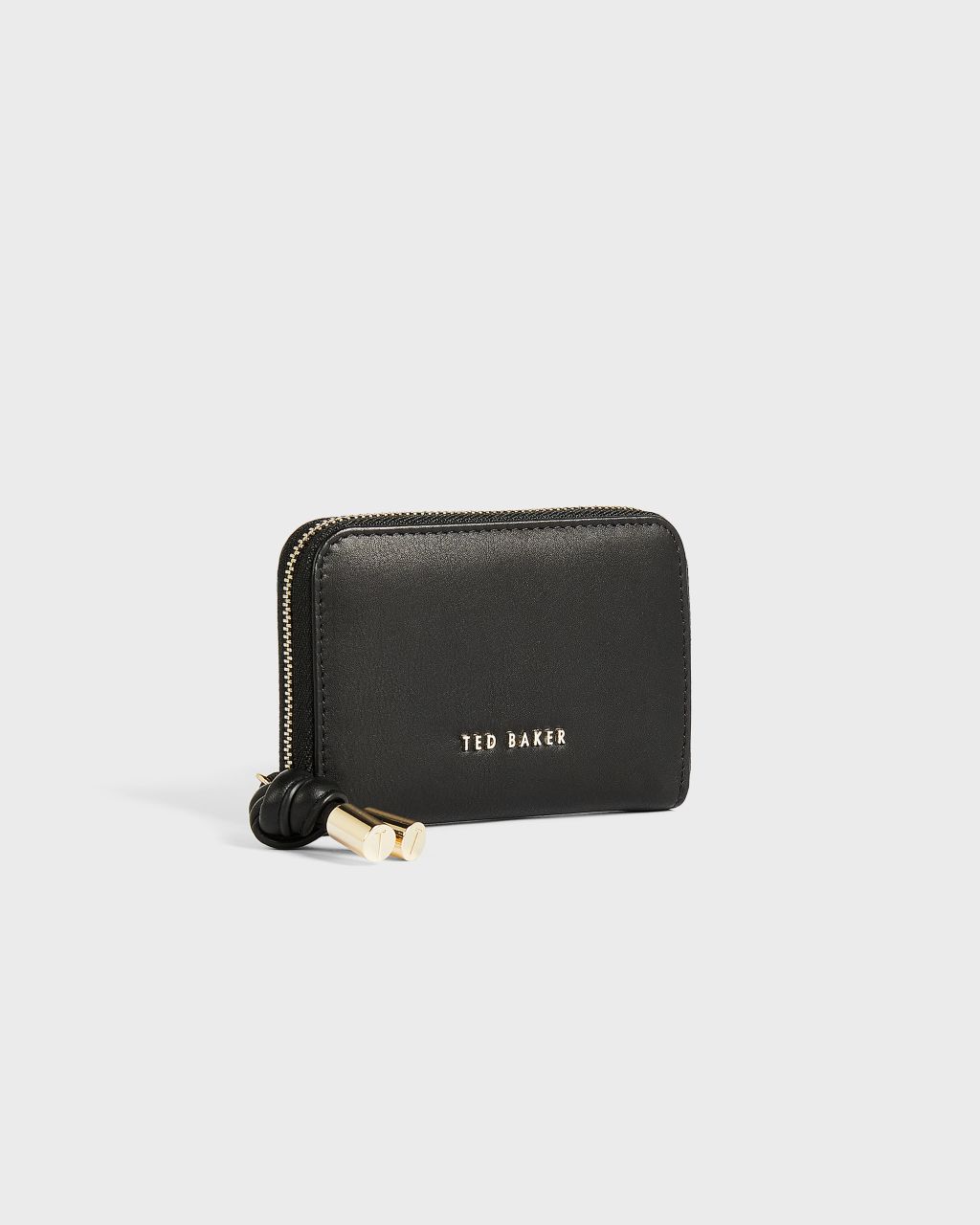 Ted Baker Women's Knotted Leather Zip Around Mini Purse in Black, Moolah