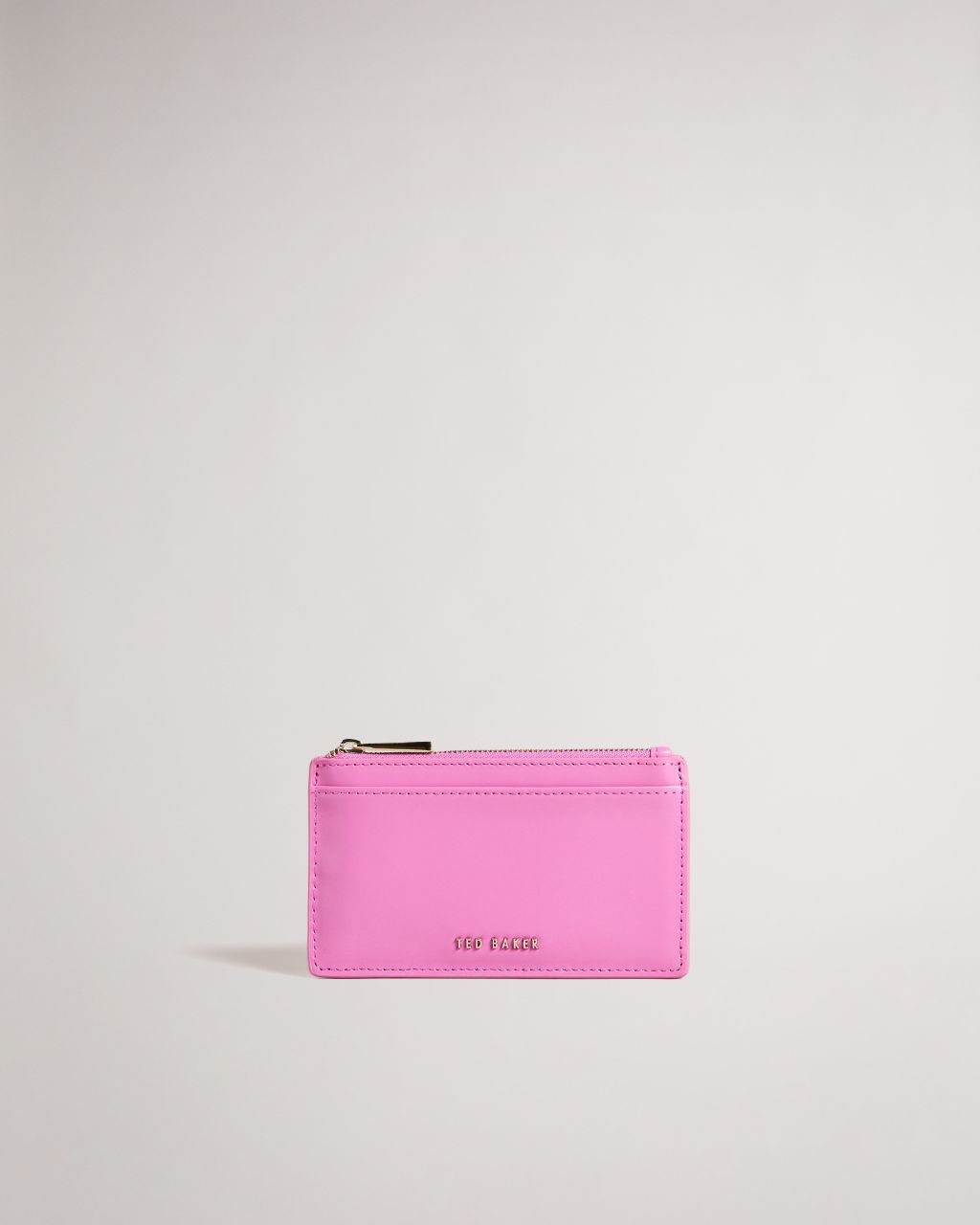 Ted Baker Women's Coated Zip Card Holder in Pink, Samie, Leather