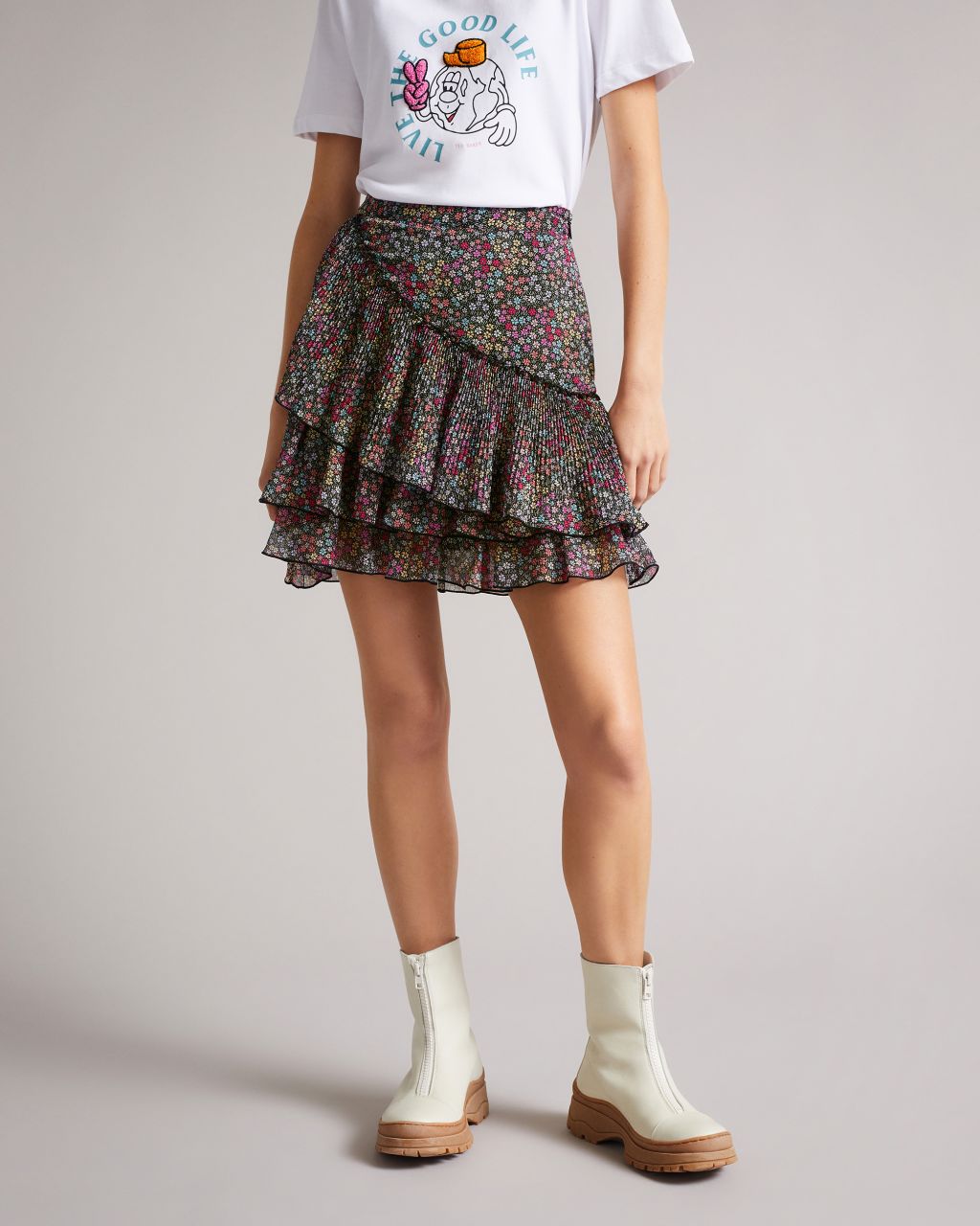 Mini Tiered Frill Skirt