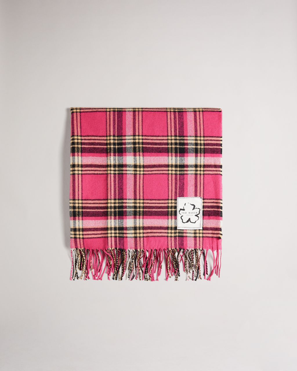 Ted Baker Women's Mini Check Scarf in Bright Pink, Betheni