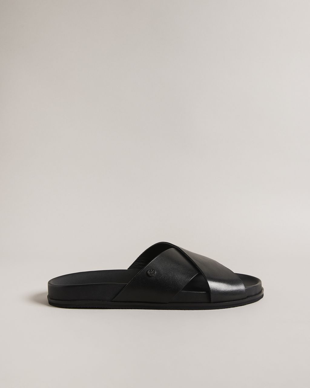 Ted Baker Men's Leather Sandals in Black, Oscarr