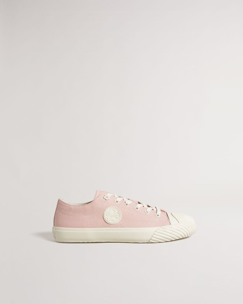Ted Baker Women's Canvas Low Top Trainers in Dusky Pink, Tayni, Cotton
