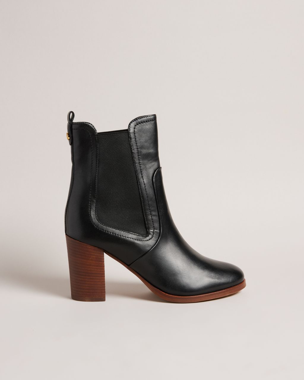 Ted Baker Women's Leather Heeled Chelsea Boots in Black, Daphina