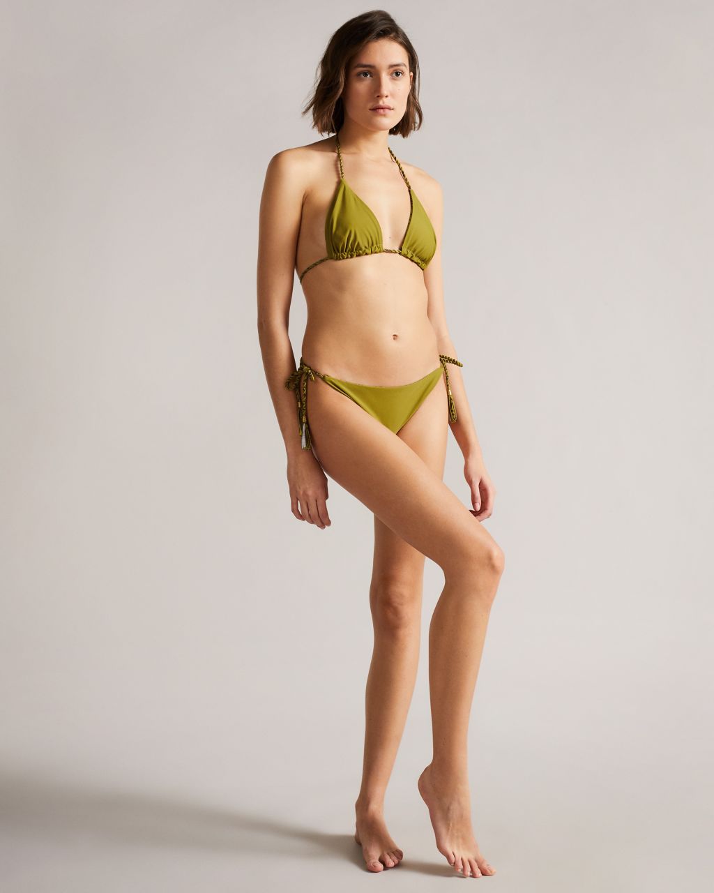 Reversible Leaf Print Bikini Top