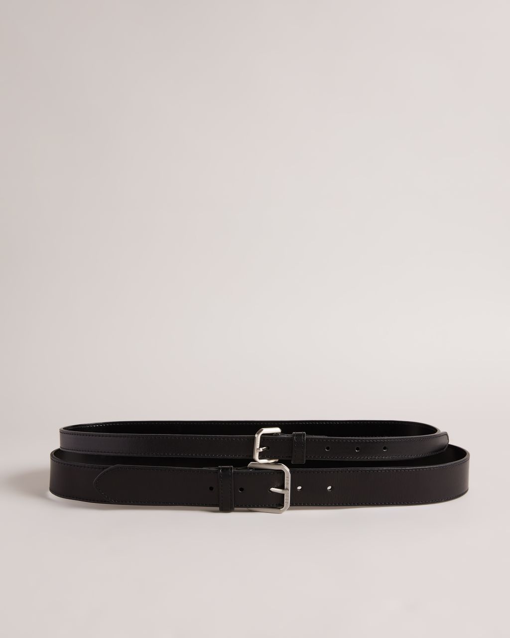 Ted Baker Women's Glossy Leather Belt Set in Black, Sophel