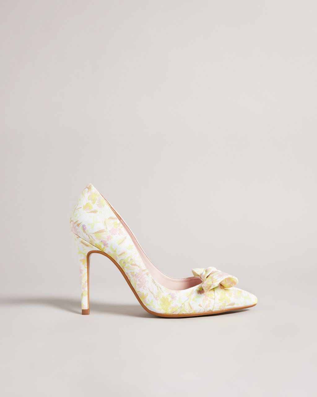 Ted Baker Women's Sketchy Magnolia 100Mm Bow Court Shoe in Medium Yellow, Neomah