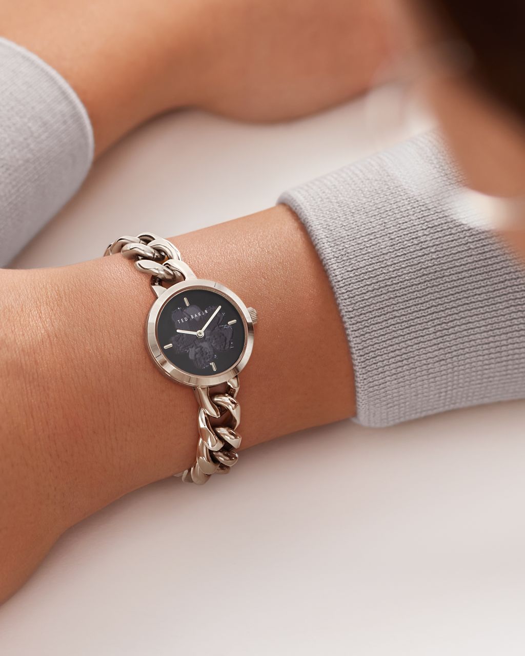 Magnolia Chain Bracelet Watch