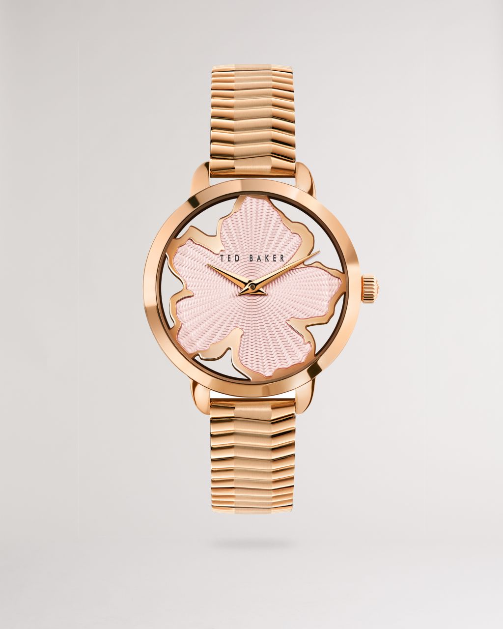 Women's Magnolia Dial Bracelet Watch in Rose Gold Color, Lilin