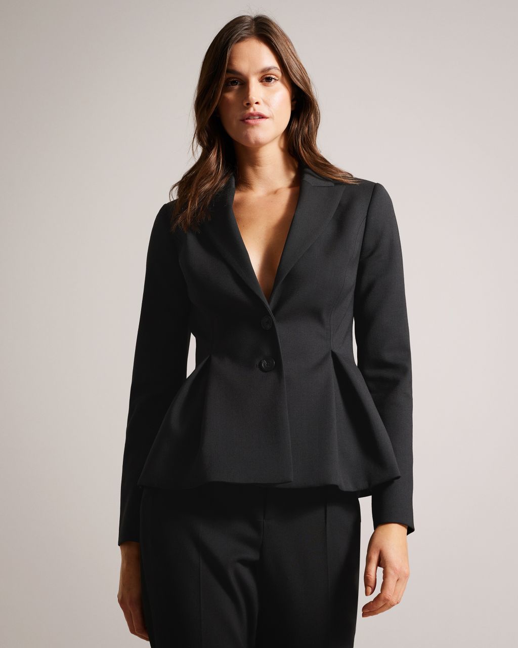 Women's Peplum Waist Suit Jacket in Black, Philiya product