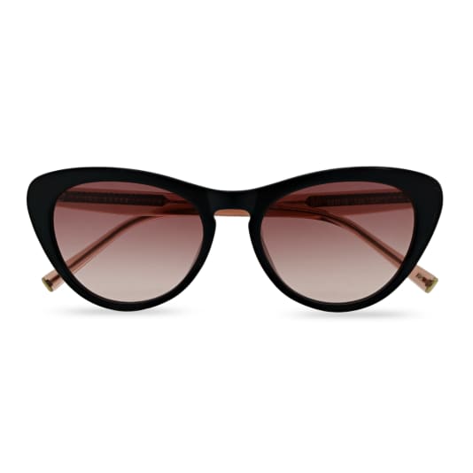 Cat eye shaped sunglasses