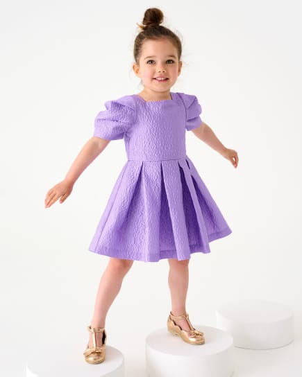 girl in a lilac dress