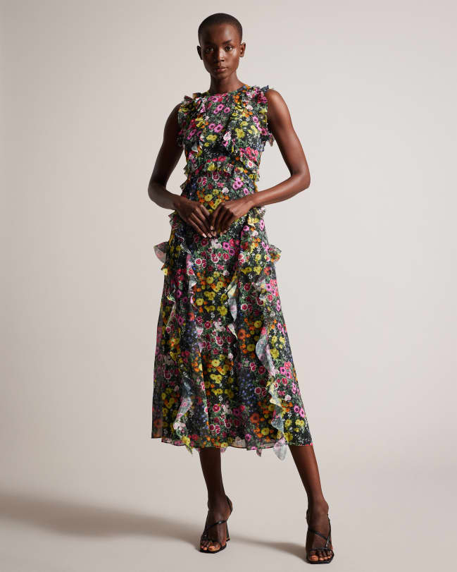 Women's floral print dress