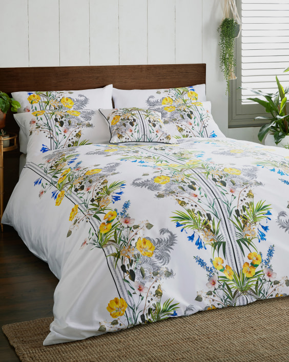Royal Palm Double Duvet Cover White Bed Linen Ted Baker Uk