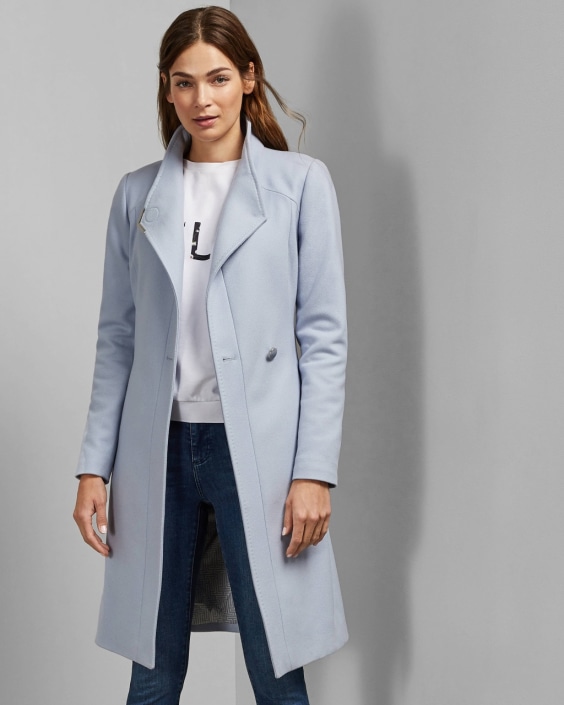 ted baker wrap coat grey